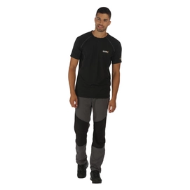 T-Shirt Regatta Mens Virda Black/Black