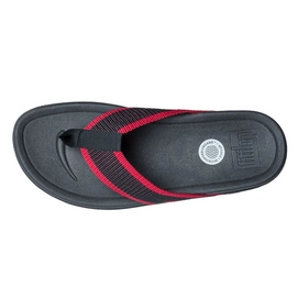 Slipper FitFlop Surfer™ Textile Men Black FF Red