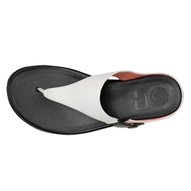 Slipper FitFlop Gladdie™ Toe-Post Leather Urban White