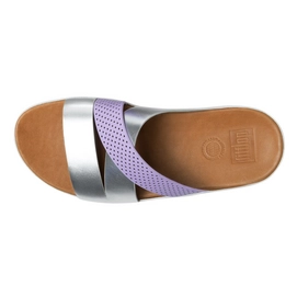 Sandaal FitFlop Hola™ Slide Dusty Lilac Silver
