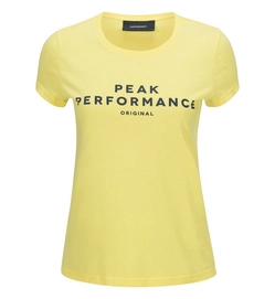 T-shirt Peak Performance Women Logo Tee Short-Sleeved True Yellow