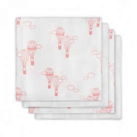 Hydrofiel Luier Little Naturals Balloons Bamboe Pink (4-delig)