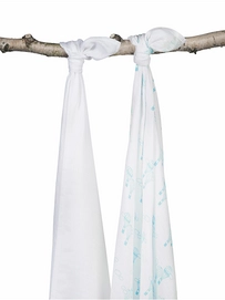 Multidoek Jollein Hydrofiel Bamboe Balloons Lagoon (2-delig)