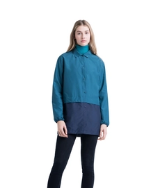 Jas Herschel Supply Co. Women's Voyage Long Coach Deep Teal/Peacoat