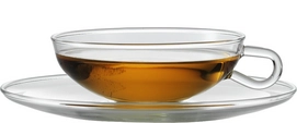 Theekop Jenaer Glas Wilhelm Wagenfeld (2-delig)
