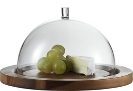Kaastolp Jenaer Glas Met Houten Bord Acacia