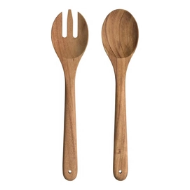 Posate da insalata Leonardo Matera 30 cm, 2 pezzi, Legno di Acacia