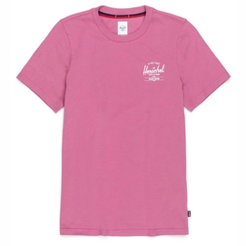 T-Shirt Herschel Supply Co. Womens Tee Classic Logo Heather Rose White-XS