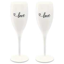 Champagne Glass Koziol Superglas Cheers No. 1 Love Edition (Set of 2)