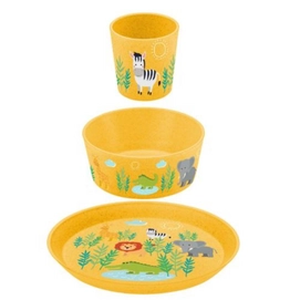 Vaisselle Enfant Koziol Bio-Circulair Connect Africa Yellow (3 pièces)