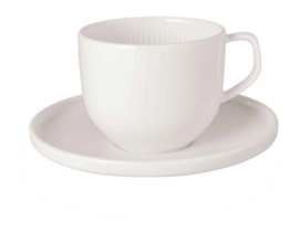 Koffiekop Villeroy & Boch Afina Cup & Saucer White 150 ml (2 delig)