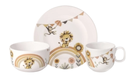 Kinderservies Villeroy & Boch Roar like a Lion Wit (3-delig)