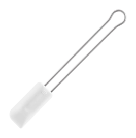 Spatola Leccapentola in silicone Rosle 20 cm, Bianco