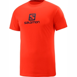 T-Shirt Salomon Men Coton Logo SS Fiery Red