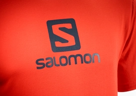 T-Shirt Salomon Men Coton Logo SS Fiery Red