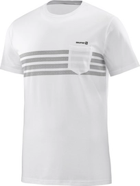 T-Shirt Salomon Men Color Block SS White