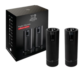Salt and Pepper Mill Peugeot Gift Box Matte Black 15 cm