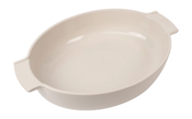 Pirofila ovale in ceramica Peugeot Appolia 40 x 34,5 x h 7,5 cm / 4,5 L, Bianco Ecru
