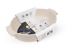 2---APPOLIA plat ovale écru 31 cm 60589 fourreau