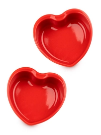 Plat à Four Peugeot Heart-Shaped Appolia Red 13,5 cm (Ensemble de 2)