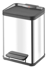 Hailo Trento Öko RVS Zwart 2x 11L