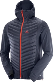Jacke Salomon Haloes Down Hybrid Hoodie Graphite Herren