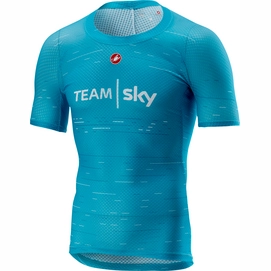 Unterhemd Castelli Team Sky Pro Mesh Shortsleeve Sky Blue Herren-L