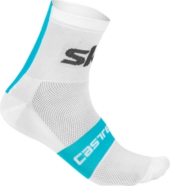 Fietssok Castelli Team Women Sky Rosso Corsa Wit