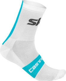 Fietssok Castelli Team Men Sky Rosso Corsa 13 Wit