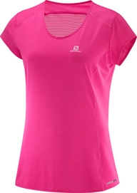 T-Shirt Salomon Comet Plus SS Pink Yarrow Damen