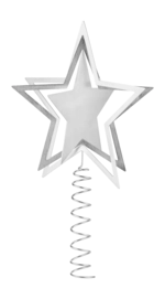 Piek Blomus Kitai Christmas Tree Top Star Silver