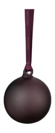 Kerstballen Blomus Juhla Midnight Plum (Set van 4)