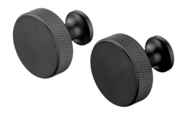Wandhaakje Blomus Rof Round Black (Set van 2)