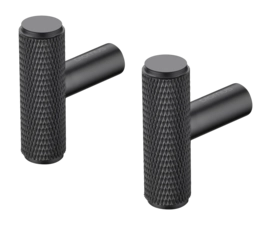 Wandhaakje Blomus Rof Elongated Black (Set van 2)