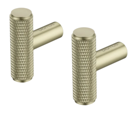 Crochet Mural Blomus Rof Elongated Brass (Lot de 2)