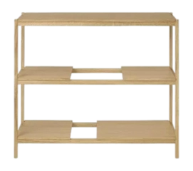 Kast Blomus Sukoya Natural Lacquered Oak Veneer Wood Small