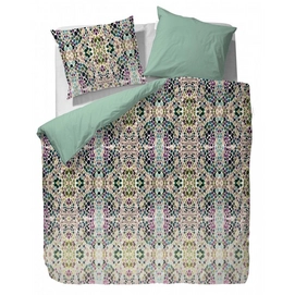 Taies d'oreiller Essenza Lilah Aqua Satin de Coton (65 x 65 cm)