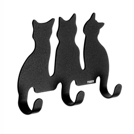 Rack de Crochets Tiger Cats Acier Inoxydable Noir