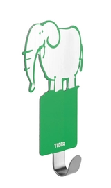 Crochet Tiger Kiddy Elephant Acier Inoxydable Brossé Vert