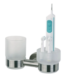 Cup Holder Tiger Boston Stainless Steel Brushed Electric Toothbrush