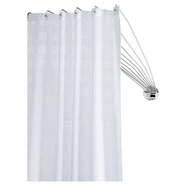 Shower Curtain Rail Sealskin Umbrella Corner Stainless Steel Chrome