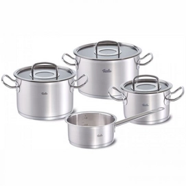 Pannenset Fissler Original Profi Collection Met Steelpan En Glasdeksels (4-Delig)
