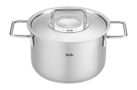 Cooking Pot Fissler Pure Collection Low with Stainless Steel Lid 20 cm