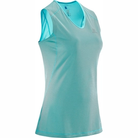 Tanktop Salomon Women Trail Runner Sleeveless Blue Curacao Charcoal
