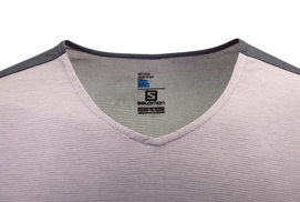 T-Shirt Salomon Men Cosmic Block SS Gull Gray Graphite