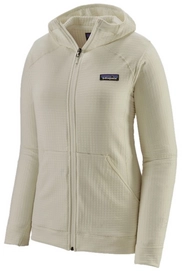 Gilet Patagonia Femme R1 Full Zip Hoody Birch White