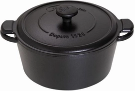 Braadpan Fontignac Mains Libres Rond Zwart 24 cm