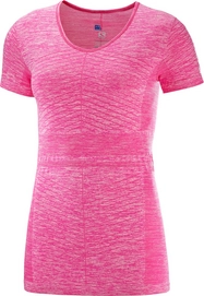 T-shirt Salomon Women Elevate Move'On SS Pink Yarrow