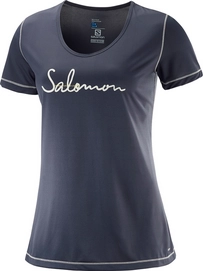 T-Shirt Salomon Mazy Graphic SS Graphite Damen