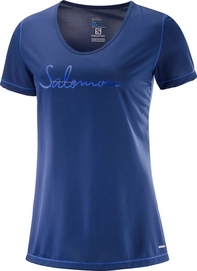 T-shirt Salomon Women Mazy Graphic SS Medieval Blue
